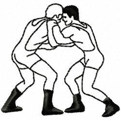 Wrestling Embroidery Design 2 Wrestling Embroidery Design 2